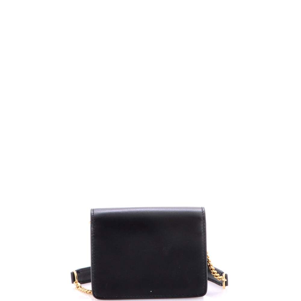 Celine Card Holder On Chain Leather #240445C98B - Picture 3 of 8